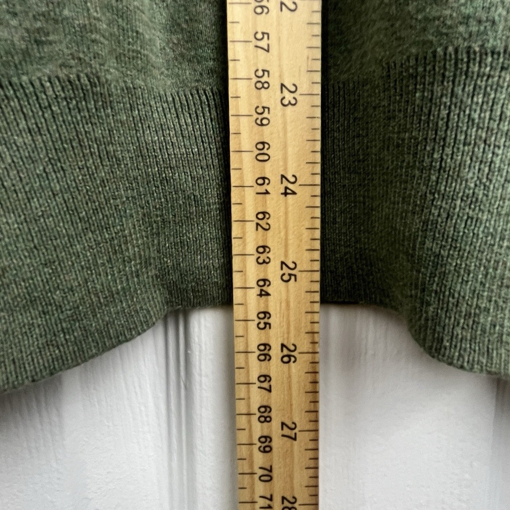 Polo Ralph‎ Lauren Sweater Mens Medium V-Neck Green Pima Cotton Pullover Pony - Picture 6 of 6